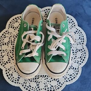 Converse Kids Sneakers in Green and White
